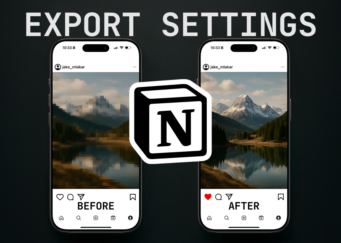 The Export Settings